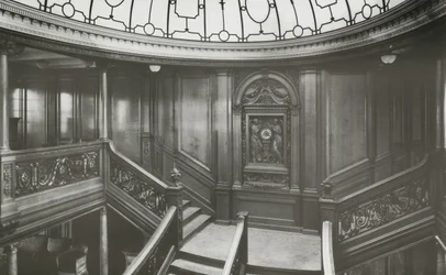 Førsteklasses trappe på RMS Olympic, 4. januar 1912